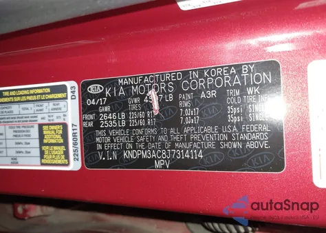 2018 Kia Sportage Lx from USA, damaged, VIN KNDPM3AC8J7314114